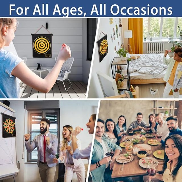 Custom Magnetic Dartboard Set-15"