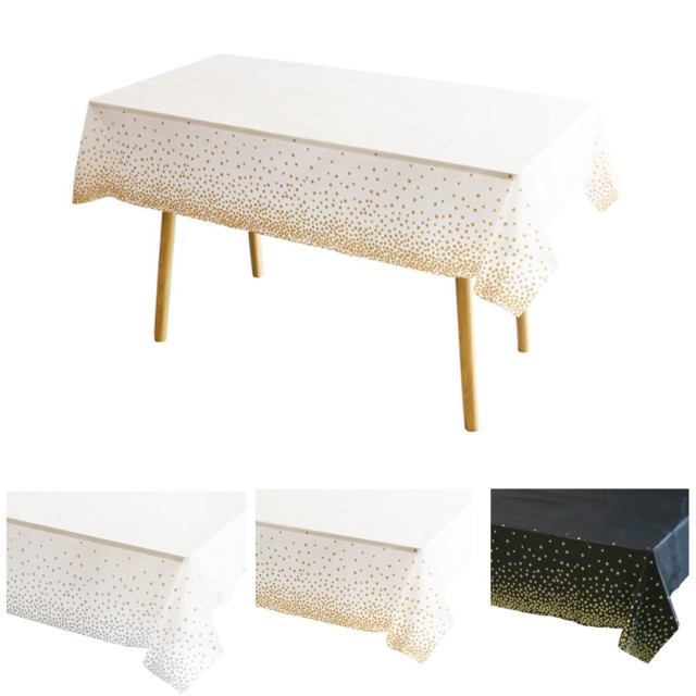 Disposable Plastic Tablecloth, Rectangle Table Cover
