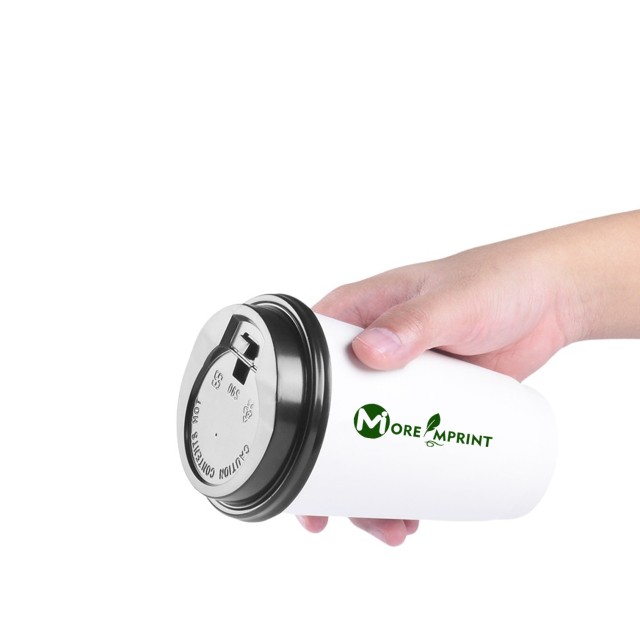 16 Oz Disposable Double Wall Paper Coffee Cups With Lids
