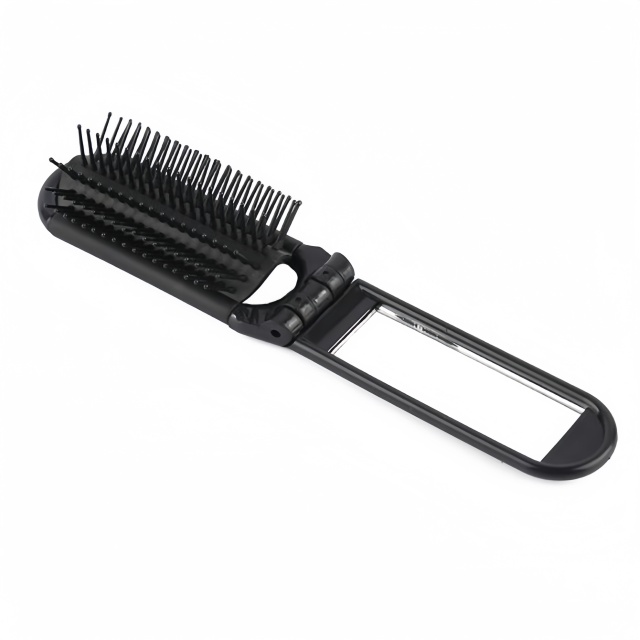 Kwik Fix Folding Brush With Mirror
