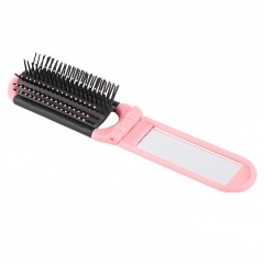Kwik Fix Folding Brush With Mirror