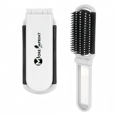Kwik Fix Folding Brush With Mirror