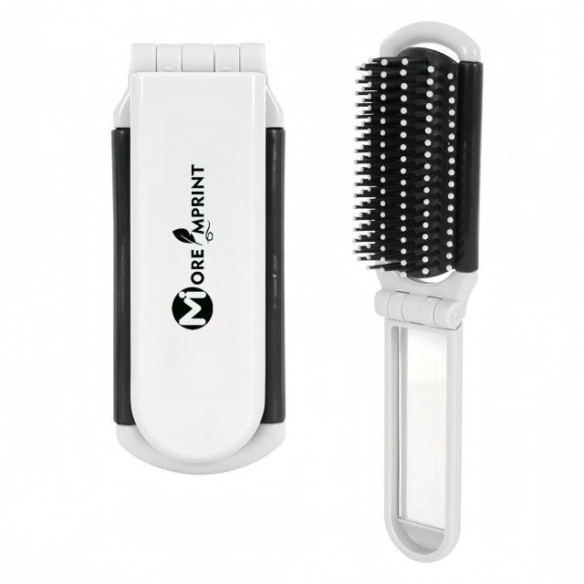 Kwik Fix Folding Brush With Mirror
