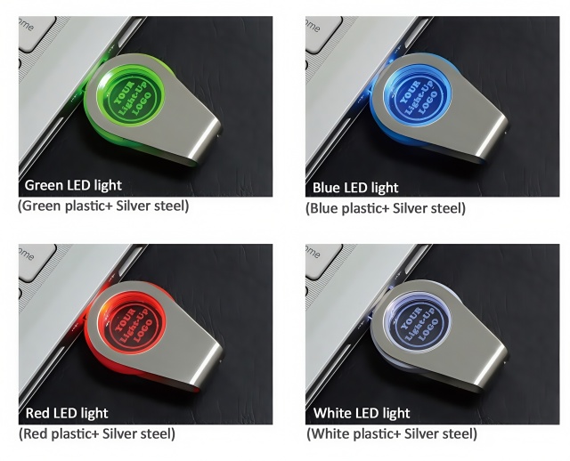 Light Up Swivel USB Drive
