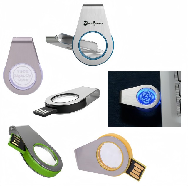 Light Up Swivel USB Drive
