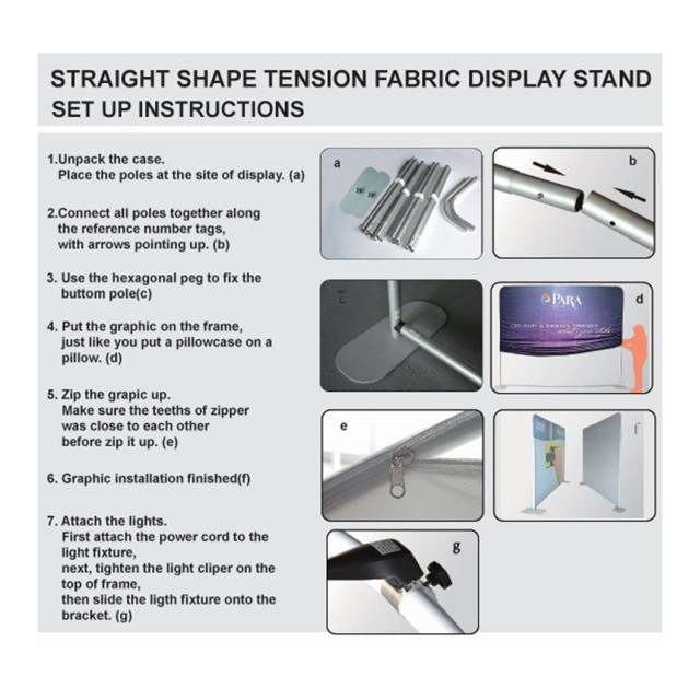 QUICK-N-FIT STRETCH TENSION FABRIC DISPLAYS_10FT