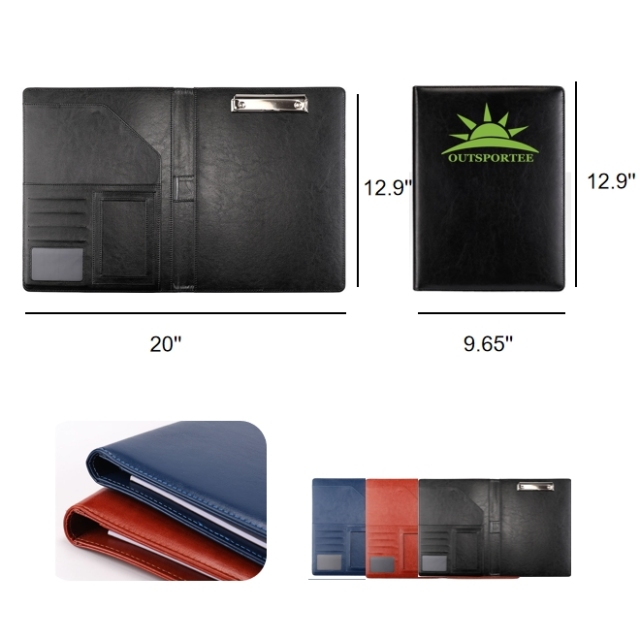 A4 Multifunctional Business Contract Leather Folder