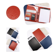 A4 Multifunctional Business Contract Leather Folder