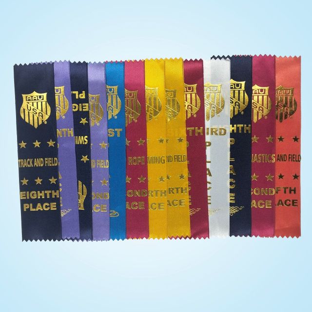Custom Finished Top Award Ribbons 2" x 8"