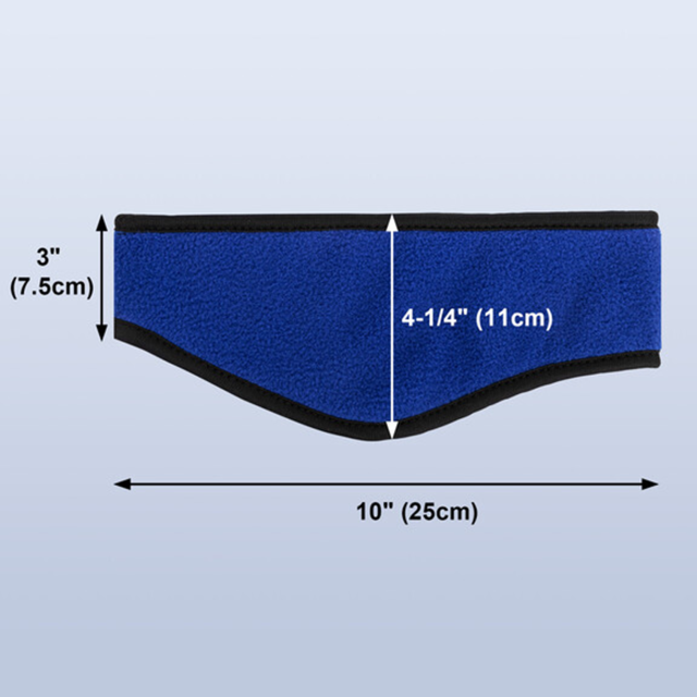 Promotional Two-Color Fleece Headband/Ear Band-Embroidery