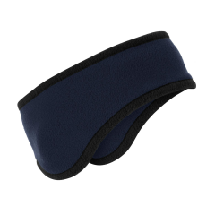 Promotional Two-Color Fleece Headband/Ear Band-Embroidery