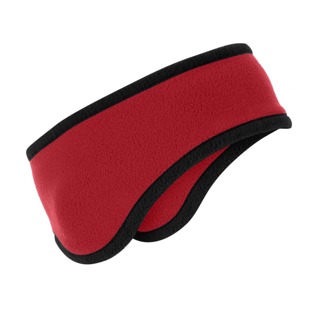 Promotional Two-Color Fleece Headband/Ear Band-Embroidery