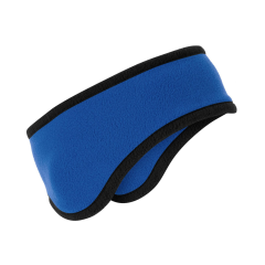 Promotional Two-Color Fleece Headband/Ear Band-Embroidery