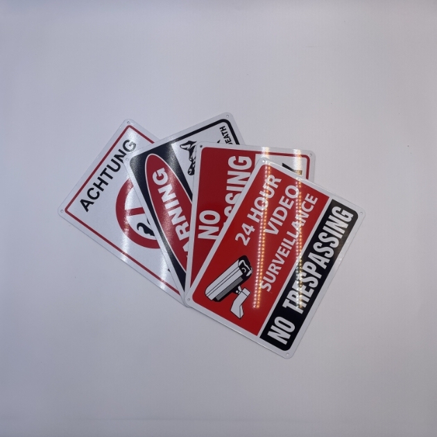 Reflective Custom Aluminum Security Plate