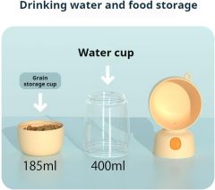 Outdoor Portable Pet Water Bottle and Food Bowl for dog cat