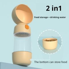 Outdoor Portable Pet Water Bottle and Food Bowl for dog cat