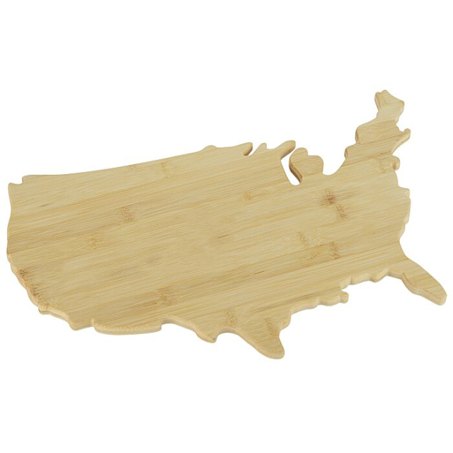 USA/ State shaped Bamboo Cutting Board