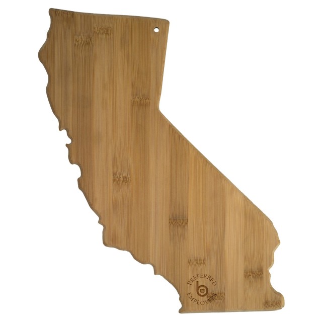 USA/ State shaped Bamboo Cutting Board