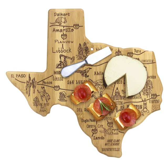 USA/ State shaped Bamboo Cutting Board