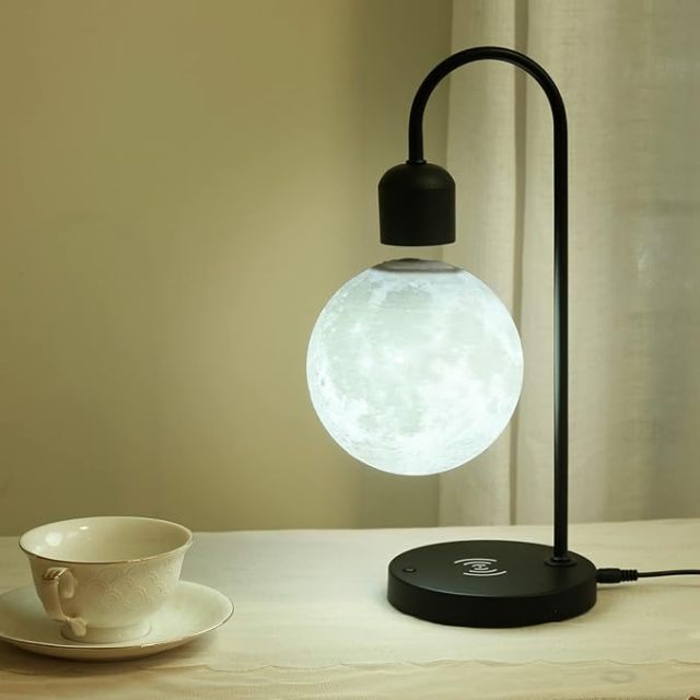 Floating Moon Lamp with Wireless Phone Charger