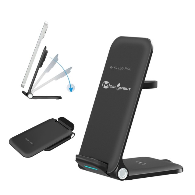 3 in 1 Foldable Wireless Charger Phone Stand