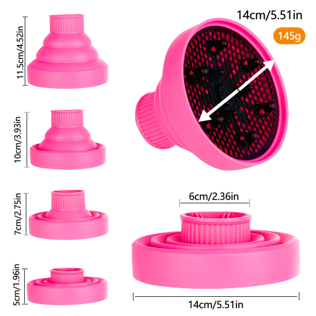 Foldable Silicone Hair Dryer Diffuser