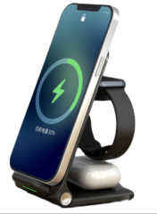 3 in 1 Foldable Wireless Charger Phone Stand