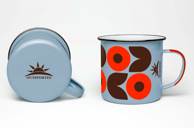 12oz Coffee Camp Enamel Mug Tea Cups for Indoor and Outdoor