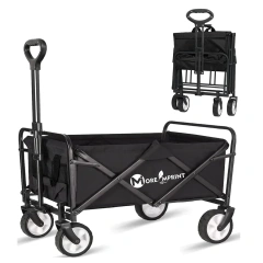 600D Oxford Collapsible Folding Wagon with 2 Drink Holders