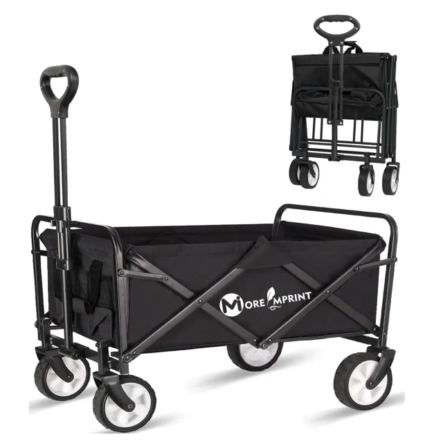 600D Oxford Collapsible Folding Wagon with 2 Drink Holders