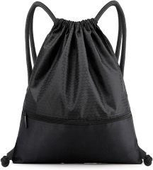 Drawstring Backpack Sports Water Resistant String Bag
