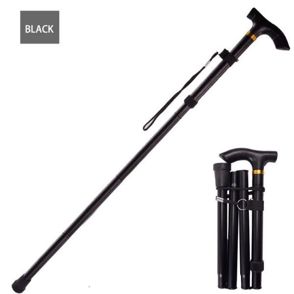Aluminum Alloy Foldable Walking Stick Hiking Trekking Poles