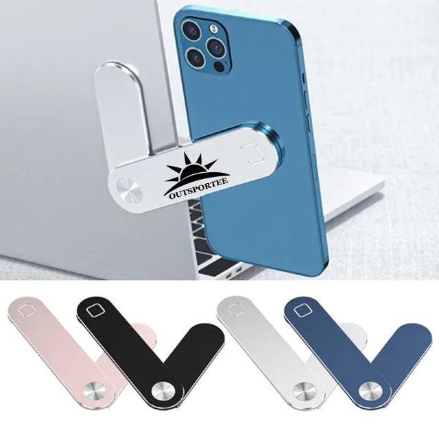 Magnetic foldable portable aluminum laptop phone holder