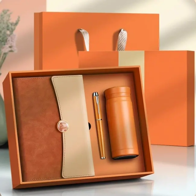 3pcs High End Business Gift Set Notebook/Pen/Tumbler