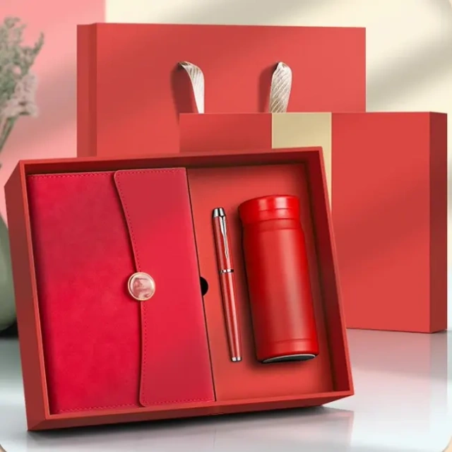 3pcs High End Business Gift Set Notebook/Pen/Tumbler