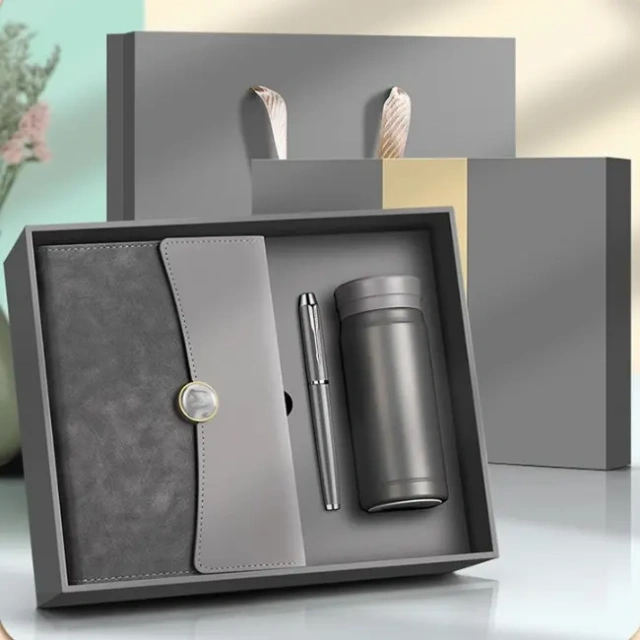3pcs High End Business Gift Set Notebook/Pen/Tumbler