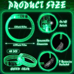 Glow LED Flashing Light Up Bracelets Wristband/Bubble Bracelet