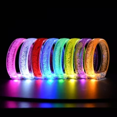 Glow LED Flashing Light Up Bracelets Wristband/Bubble Bracelet