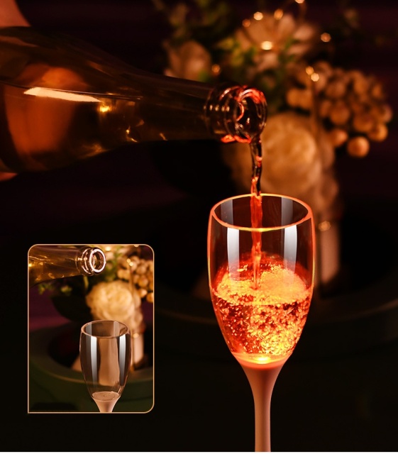 LED Light Up Champagne Glass
