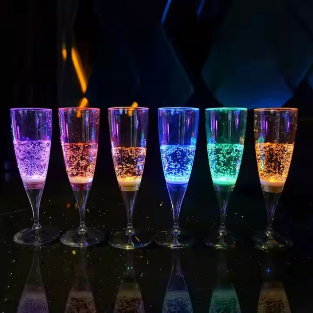 LED Champagne Glass