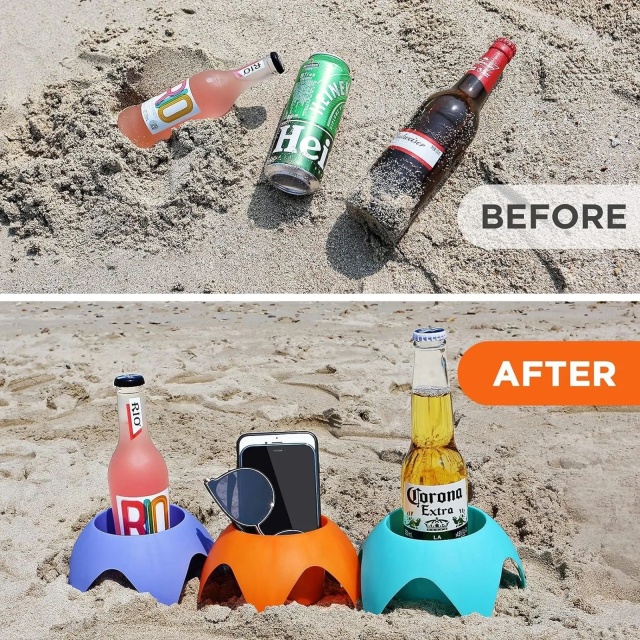 Beach Sand Drink Coasters Cup Holders