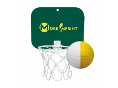 Mini Basketball Backboard w/4" Unimprinted Foam Basketball