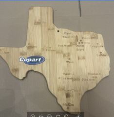 USA/ State shaped Bamboo Cutting Board