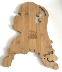 USA/ State shaped Bamboo Cutting Board