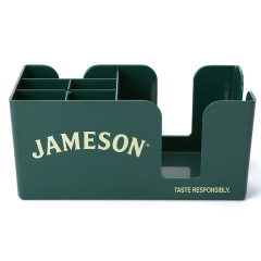 Bar Caddy, 1 Pebbled Napkin Holder - 6 Compartments