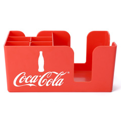 Bar Caddy, 1 Pebbled Napkin Holder - 6 Compartments