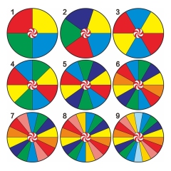 Dry Erase Tabletop Prize Game Spinning Raffle Wheel Events