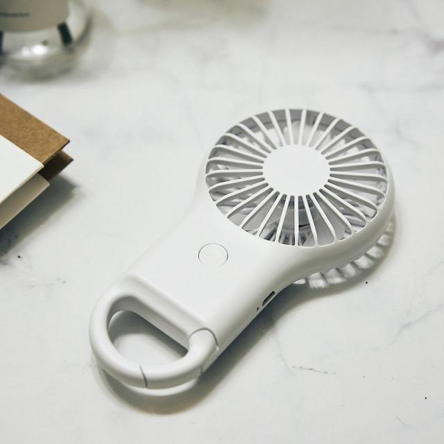 Mini Hand Fan with Carabiner (USB Type)