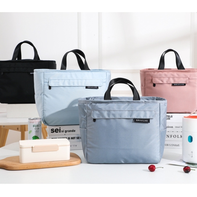 Large Insulated zip Lunch Bag Tote Bento Box Waterproof Work