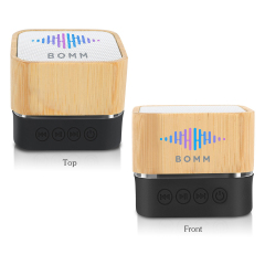 Waterproof Bamboo Wireless Light Up Speak